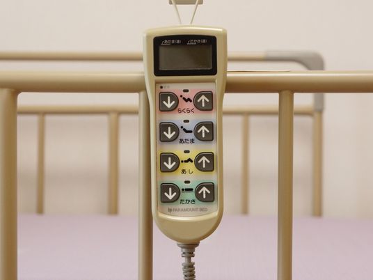 電動ベッドのリモコンアップ