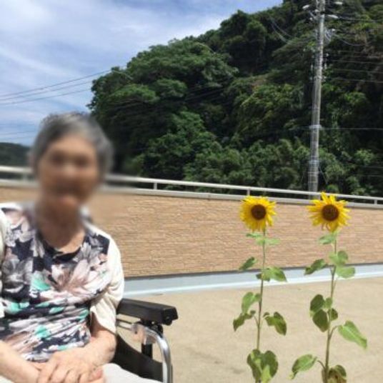 自然が見渡せるテラス