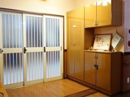 暖かみのある居室の一角