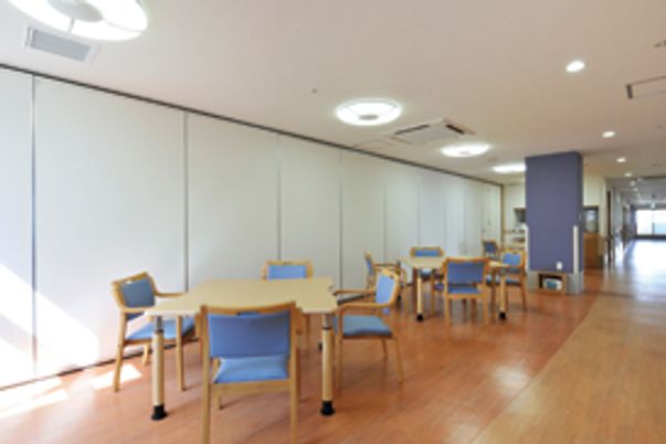 明るい共有スペース