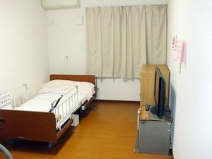 シンプルな個室の様子