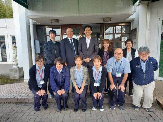職員集合のエントランス  