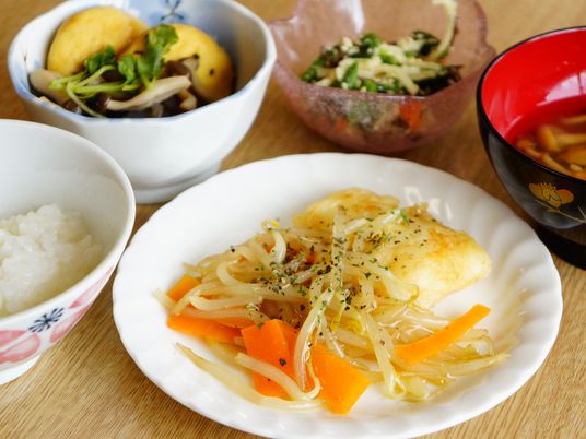 栄養バランスの取れた朝食
