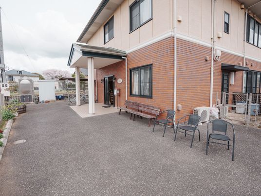 ゆったりとしたエントランス