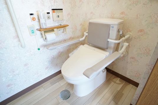 バリアフリー設計のトイレ