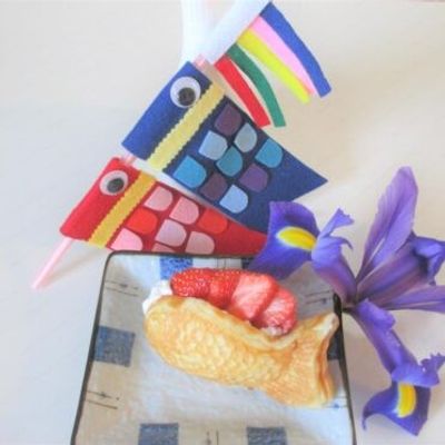 カラフルな手作り工作