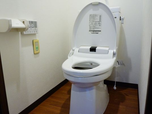 清潔なトイレの設備