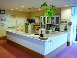 清潔な受付エリア