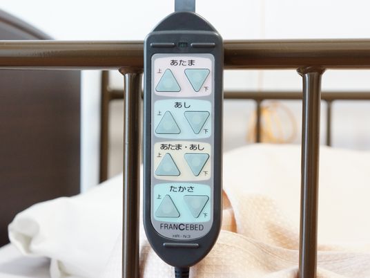 電動ベッドの操作パネル