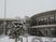 雪景色の中庭  