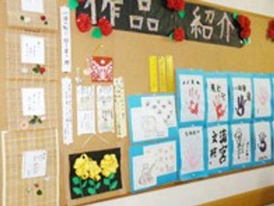 掲示物の壁