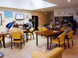 明るい共有スペース