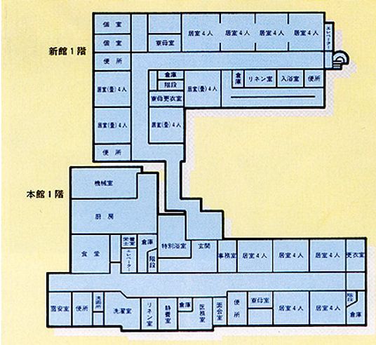 ゆったり過ごせる居室配置図