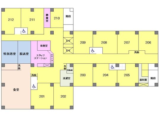 施設の間取り図