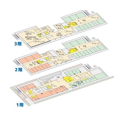 建物の各階フロア図