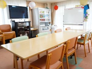 明るい共有スペース