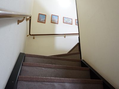 手すり付き階段の上昇角度