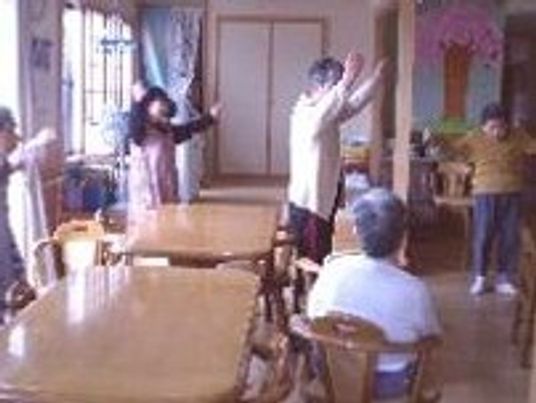 活動中の共有スペース