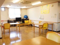 明るい共有スペース