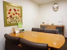 応接室に設置されたテーブルセット