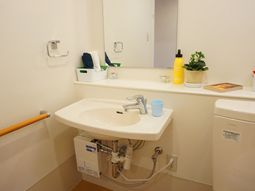 清潔な洗面所と設備