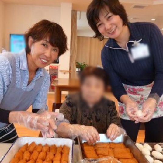 料理を準備する様子