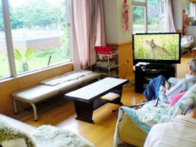居室の明るい光景