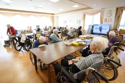 明るい共有スペース