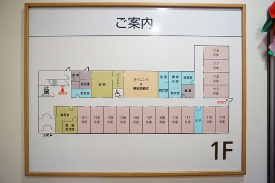 施設の案内図掲示