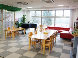 明るい共有スペース