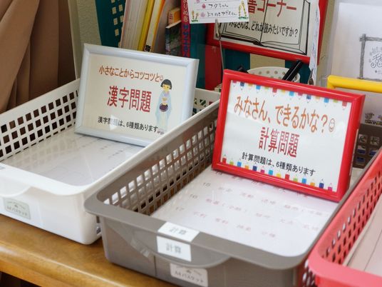 グループホームでは勉強や脳トレができるように、計算問題や漢字問題がプリントされたドリルを用意している。