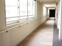 明るい廊下の一角