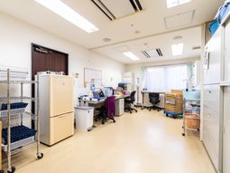 整然としたスタッフルーム