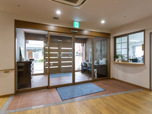 開放感のある入口