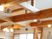 天井の木目と装飾