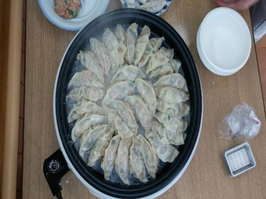 手作り料理の準備