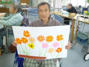作品を持つ人のテーブル