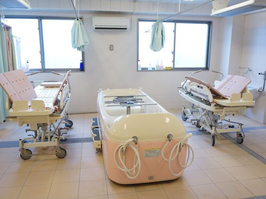 清潔な浴室設備