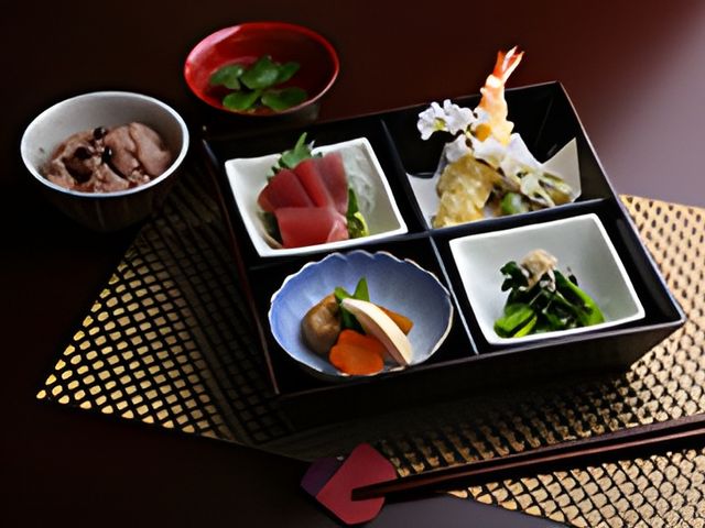 和食膳 料理 彩り豊かな和食膳は、栄養バランスにも配慮されており、目でも舌でも楽しめる内容です。