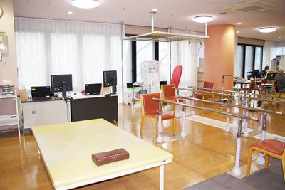 明るい機能訓練室