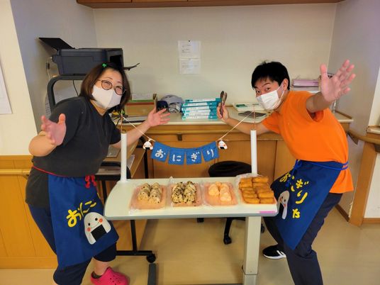 楽しそうな様子の休憩室  