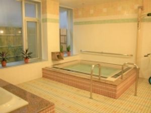 広々とした室内の浴室  