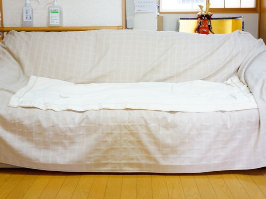 清潔な布団のある居室