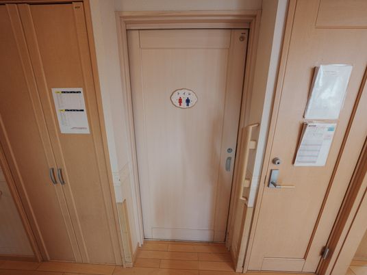 清潔なトイレの扉