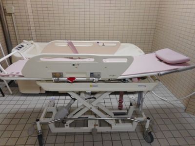 設備の整った浴室  