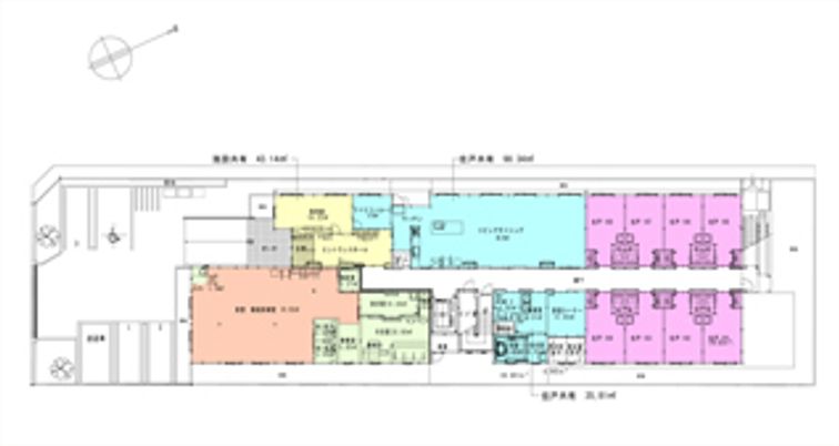 多機能な居室配置図