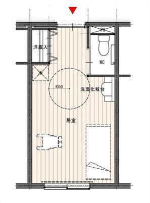 快適な居室の間取り図