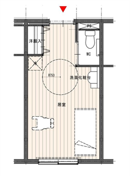 快適な居室の間取り図
