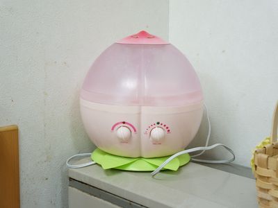 ピンクの加湿器