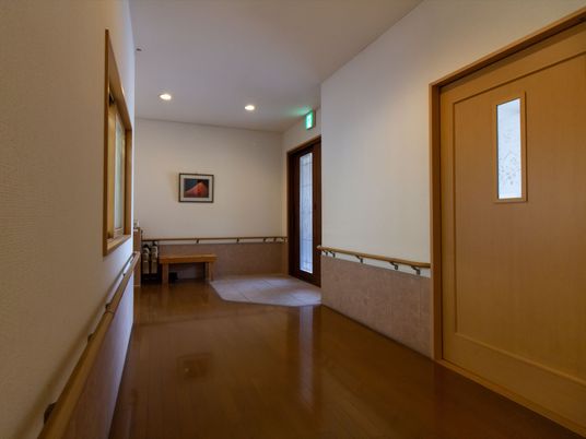 安全な廊下の様子